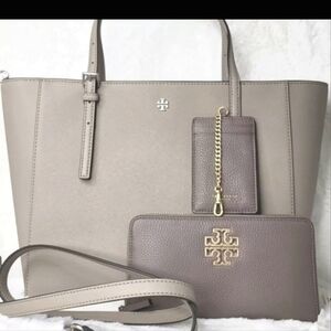 Tory Burch 3 PCS SET designer purse bag tote satchel wallet ++ NWT